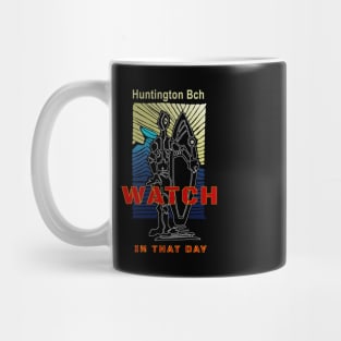 Huntington Beach Surf Watch California Mug